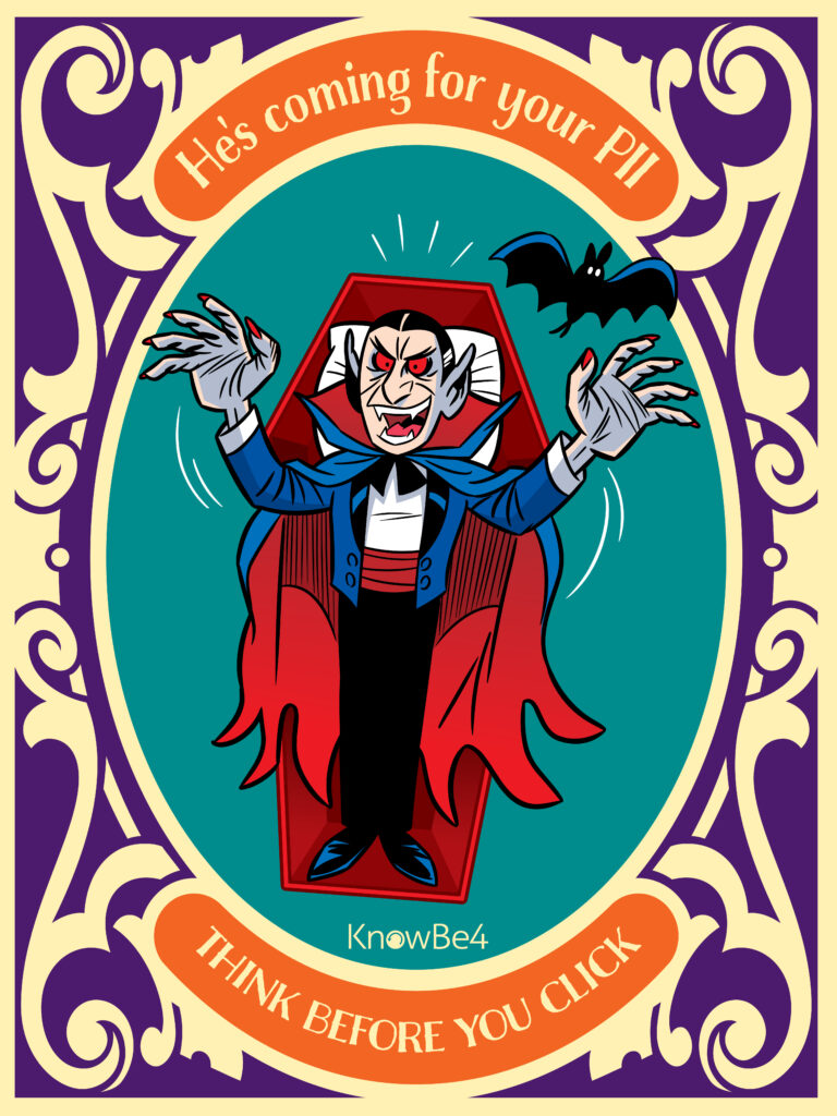 Cartoon image of a vampire