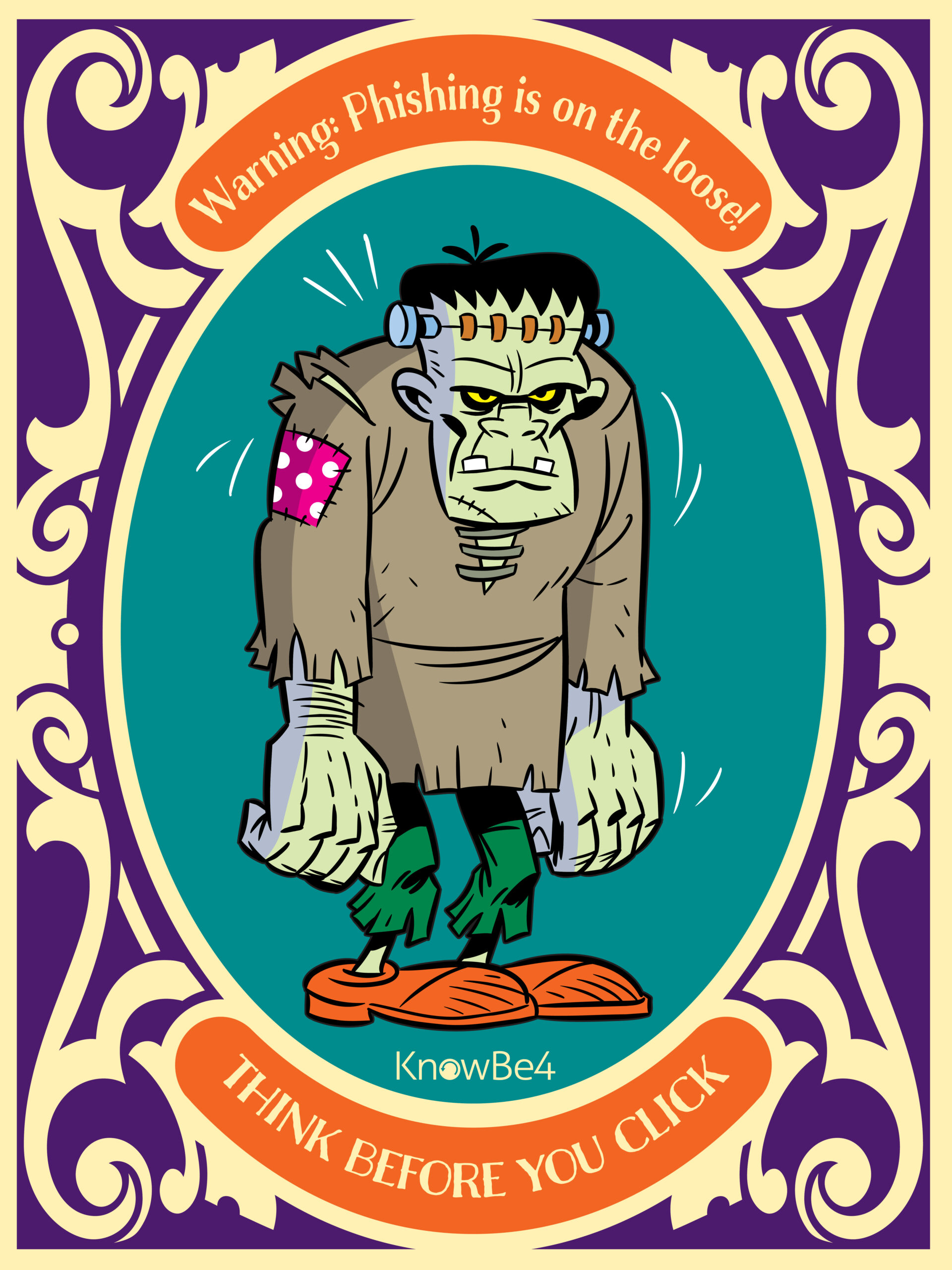 Cartoon image of Frankenstein's monster