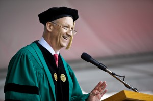 Ron Shaich ’76, founder, chairman of the board, and CEO of Panera Bread Company, received an honorary degree and delivered the keynote Commencement address at Clark University, May 18.